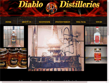 Tablet Screenshot of diablodistilleries.com